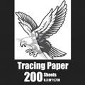 Waybas 200 Sheets A4 Tracing Paper, White Translucent Sketching Paper for Pencil Ink Markers (8.5 x 11.5 Inch) - color: 200 Pcs
