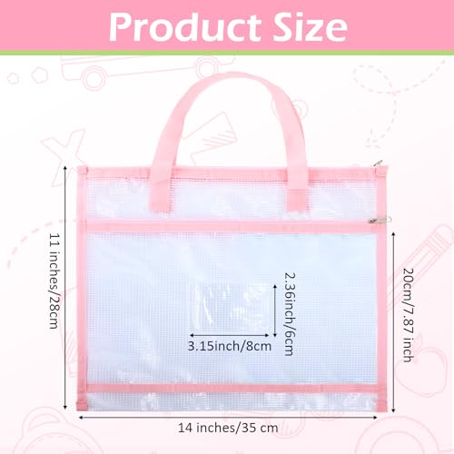 Clysee 5 Pcs Sewing Project Bag 14x11 Needlepoint Organizer, Morandi - color: Morandi