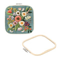 PATIKIL 2 Pieces 7.9" x 7.9" Square Embroidery Hoops, Adjustable Bamboo Cross Stitch Hoops Ring Embroidery Frame Punch Needle Hoop for Sewing, Needlework, DIY Sewing Craft Decoration - size: 7.9" x 7.9"