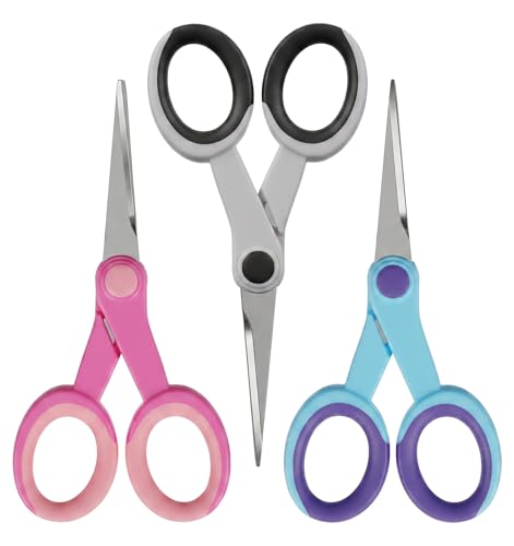 3 Pack Small Embroidery Scissors, Sharp Stainless Steel Thread Sewing Snips