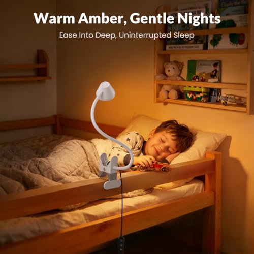 LEPOWER Clip on Light, Reading Lights for Books in Bed, 400LM, RG0 Eye-Care - color: White