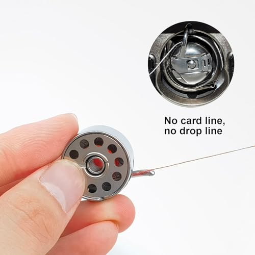 Metal Sewing Machine Bobbins, Compatible with Singer, Brother, Janome