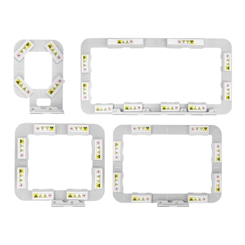 Sew Tech 4pcs Magnetic Hoops for Brother, 1x2.5 4x4 5x7 5x12in Bar Set - color: 4in1-AMK