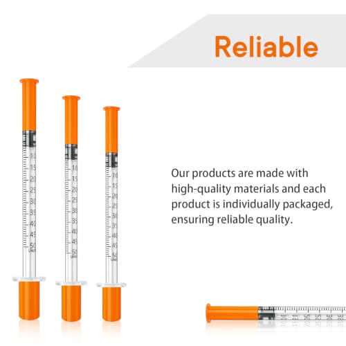 0.5 ml syringe 30G 5/16" with needle, disposable syringes 0.5ml, 100 Pack - size: 0.5ml-30G 5/16", style: 100 Pack