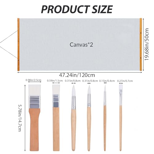 Magic Canvas Paint with Water,Includes 2 Interchangeable Canvas Restore to Original State After Drying, Reusable,No Need to Worry About Paint Splattering During the Painting Process.(19.68 * 47.24in) - size: 19.68*47.24in