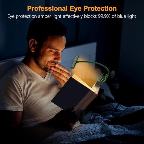 Gritin 19 LED Rechargeable Book Light for Reading in Bed - color: Dark Green