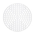 MECCANIXITY 10pcs 4" Plastic Mesh Canvas Sheet 4 Count Round Needlepoint Blank Canvas for Embroidery Knit Crochet Acrylic Yarn Crafting, White - size: 4"