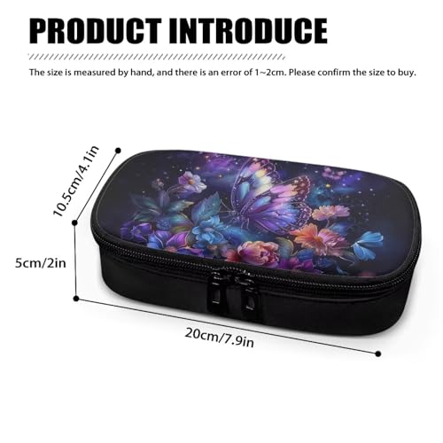 Butterfly Flowers Insulin Cooler Travel Case Insulated Diabetic Bag with Top Handle Medication Cooler Bag for Insulin Pens and Blood Glucose Monitor Supplies Easy to Use - color: Butterfly Flowers