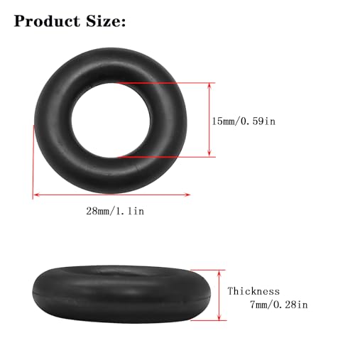 4pcs Bobbin Winder Rubber Tires O Ring Compatible with Sewing Machine Singer 15-91, 66-16, 99K, 128-3,#15287 - color: 4pcs