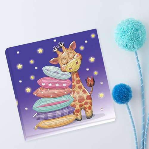 DIAMOND DOTZ Giraffe Pillow Diamond Painting Kit for Adults with Gems - color: Giraffe Pillow