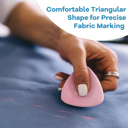 DF DUALFERV Tailor's Triangle Fabric Chalk Markers, 60pc Set, 4 Colors