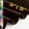 Large Felt Fabric Sheet 36 x 36 Inch, 1.6mm Thick(Brown) - color: Brown