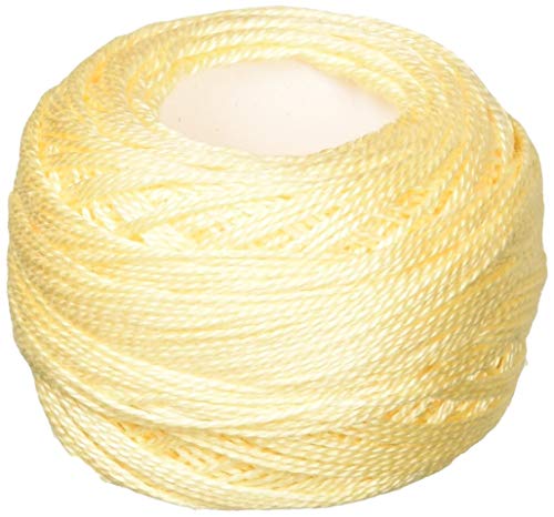 DMC 116 8-3823 Pearl Cotton Thread Balls, Ultra Pale Yellow, Size 8
