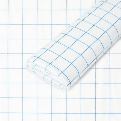 47 Inches X 10 Yards Non Woven Precut Pattern Paper for Sewing Grid Tracing Paper Crafting Spaced Every Inch Marking Sewing for Dressmaking Drawing - size: Grid 10 Yards