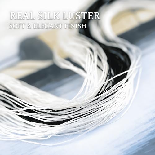 Natural 100% Silk Thread, Handmade Embroidery Thread Silk Floss 4 Colors 110m Each (88) - color: 88