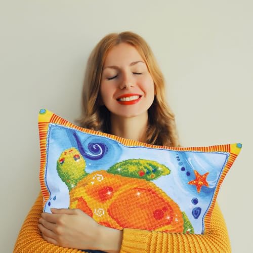 DIAMOND DOTZ Turtle Journey Diamond Painting Kit for Adults with Gems - color: Turtle Journey