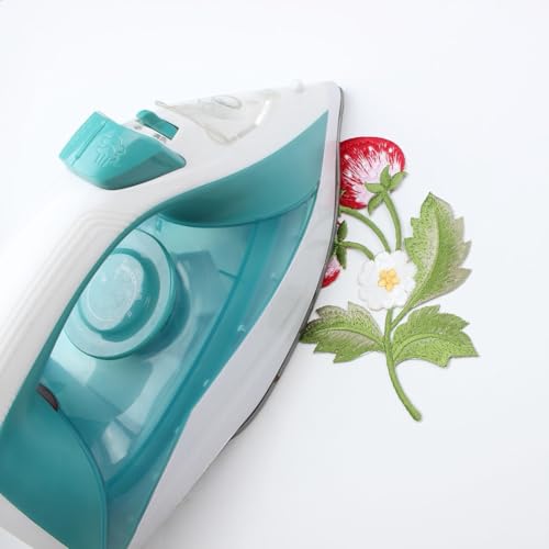 Embroidered Iron on Patches Applique, Strawberry Patches - color: Strawberry