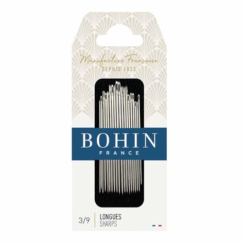 Bohin Sharps Hand Needles, Size 3/9, 20 Per Package - size: 3/9 20/Pkg