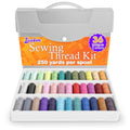 Sewing Thread Set, 36 Colors, 250 Yards Per Spool, Case Included - color: 36 Pcs 250 Yards