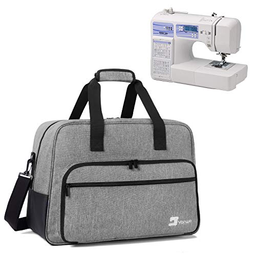 Yarwo Sewing Machine Carrying Case Fits Standard Sewing Machine, Gray
