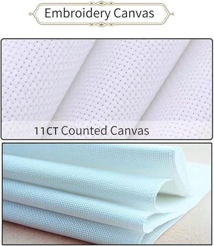 Redxing Counted Cross Stitch Kit for Beginners,Unprinted Needlepoint Kits for Beginners Cross Stitching Embroidery Kit 11CT Stitches kit-Magic Sunflower 18x18 inch - color: KitColors16