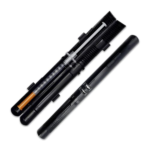 GMS Travel Syringe Case (2-Pack), Fits up to 100 Units/1ml Syringes, Black - color: Black, size: 100 Unit