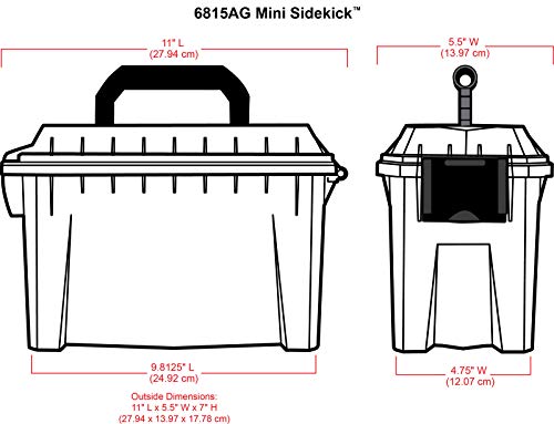 ArtBin Mini Sidekick Carrying Case with Handle, Clear - size: Mini