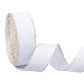 BENECREAT 14.8yd x 1.4in Aida Band with Antique White Edge, Cross Stitch Fabric for Embroidery Needlework Bookmark DIY Crafts, 0.7mm Thick - color: Antique White Edge