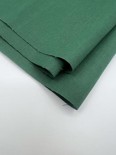 EOVEA - Cotton Polyester Fabric by The Yard – 60" Wide Broadcloth Fabric, Soft, Lightweight & Breathable Material for Lining, Curtains, Bedding, Skirts, Sewing Projects (Hunter Green,1 Yard) - color: Hunter Green, size: 1 Yard