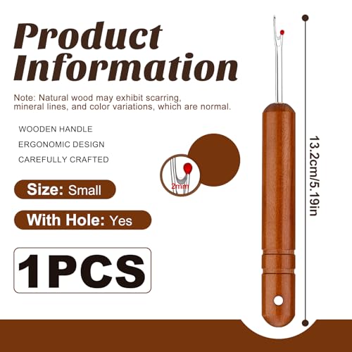 ZMAAGG Seam Rippers for Sewing, Hangable Wooden Handle, Small - color: Hanging Handle - Small