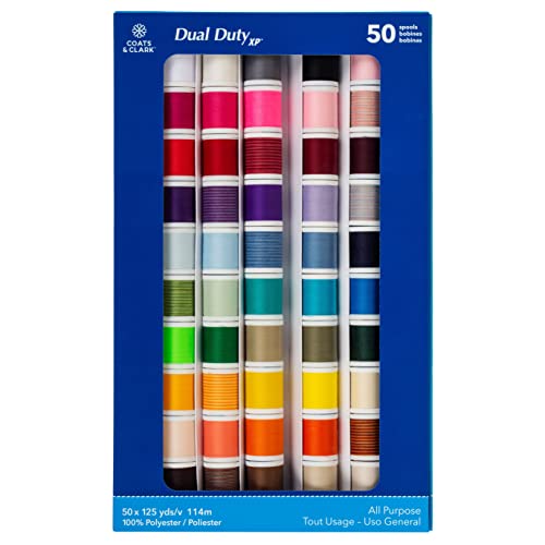 Coats & Clark Dual Duty All Purpose Sewing Thread for Sewing Machine