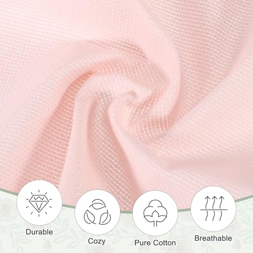 PATIKIL 14 Count Cross Stitch Cloth 19"x28", Embroidery Cotton Fabric DIY Cross Stitch for Handmade Needlework Art Crafts Machine Embroidery, Pink - color: Pink, size: 19"x28"