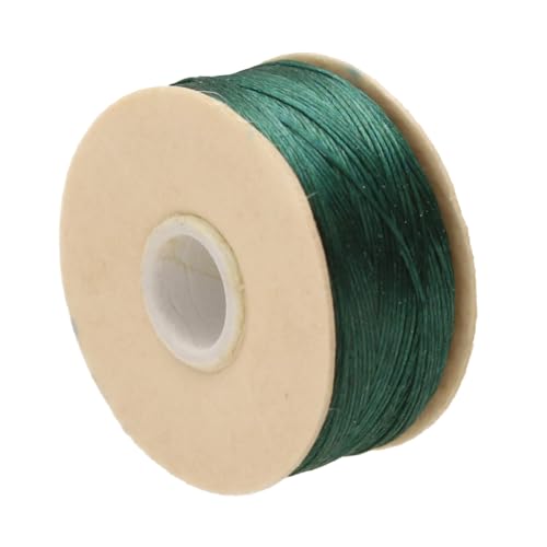 The Beadsmith Nymo Thread, Made of Nylon - size: Size D, 64 Yards, style: Evergreen