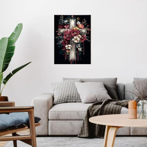 WUSARPLY Jesus Christ Stamped Cross Stitch Kits for Beginners Adults - color: J174