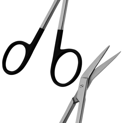 Iris Scissors 4.50" Str/Cud/Angled TC Tungsten Carbide, Supercut O.R. Grade (Supercut Angled) - style: Supercut Angled
