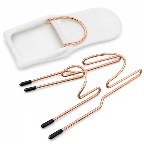 2-Piece Sock Hoop for Embroidery Machines,Adult and Child Metal Hooping Aid Set for Stabilizing Socks,Sleeves,Cuffs,Gloves,Wristbands,and Small Garment Personalization