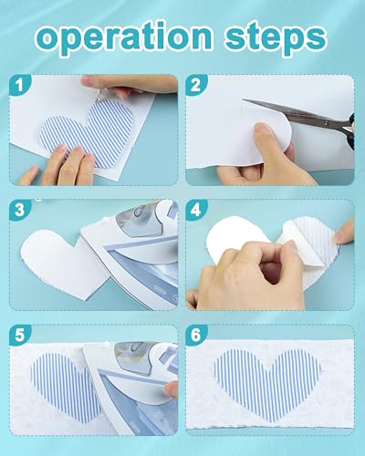 PLANTIONAL Double Sided Iron On Adhesive Film: 11.8 inch x 10 Yards Light Weight Double-Sided Press-on Patch Heat Melt Fabric Glue Sheet Permanent Fusible Adhesive - size: Light Weight