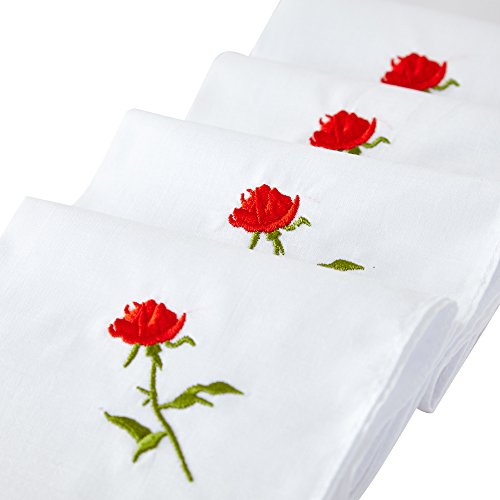 RDS HANKYTEX Cotton Embroidery Ladies' Handkerchiefs Lace Set of 6 - style: 3