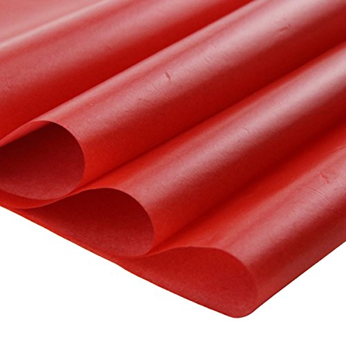 50 Pcs Carbon Transfer Paper Tracing Paper 11.7"×8.3" for Transfer Pattern on Wood, Paper, Canvas (Red) - color: Red