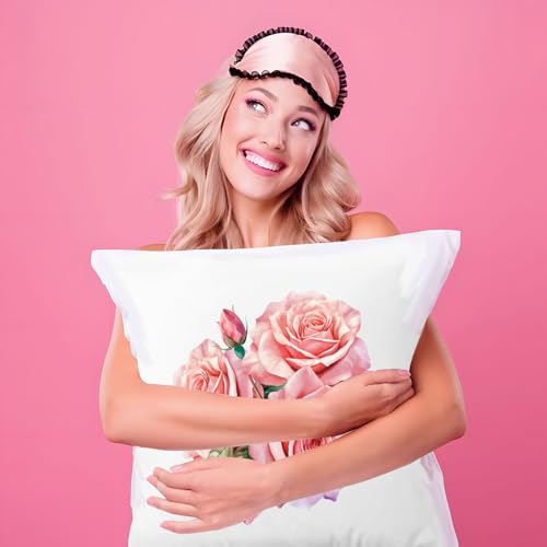 SUPERDANT 4PCS Pink Roses Iron on Transfer Paper Butterfly Flowers Heat Transfer Sticker Valentine's Day Iron on Decals for T Shirts DTF Transfers Ready to Press for Clothing Hoodie Jackets DIY Gift - style: Pink Roses