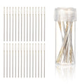 30 Pcs Embroidery Needles Cross Stitch Needles Stainless Steel Counted Cross Stitch Large Eye Embroidery Hand Sewing Needle Golden Color with Box for Sewing Size 24 (1.4inch)