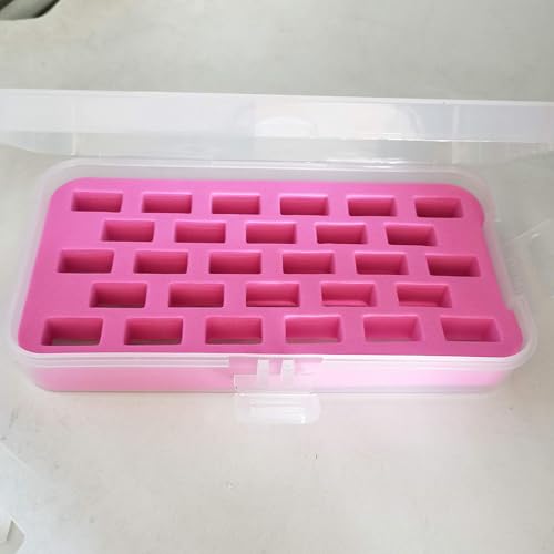 HONEYSEW Set of 2 Bobbin Box Organizers Sewing Machine bobbins Holder Contain 28 bobbins Storage Case - color: normal bobbins box