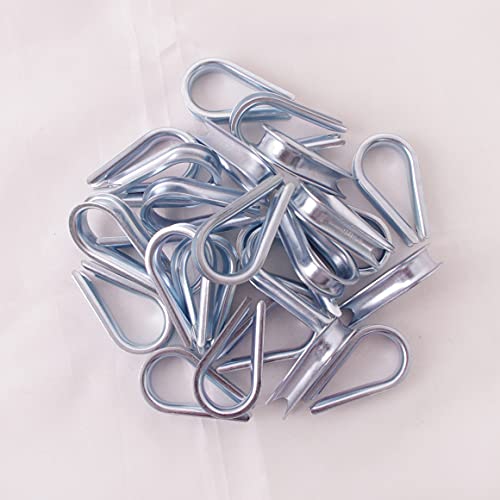 Wire Rope Thimble, for Wire Rope Dia. 5/16 in, Carbon Steel,(5/16" 25PCS) - size: 5/16”