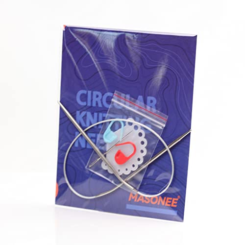 Stainless Steel Circular Knitting Needles Size 3 (3.25mm) 16inch Length - size: US 3(3.25mm) 40mm