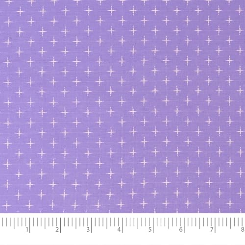 Singer Fabric, 100% Cotton, Embroidery Fabric, Cut by The Yard, Purple - color: Purple