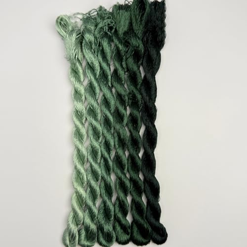 100% Mulberry Silk Embroidery Thread 6 Colors 110m Each (52) - color: C52