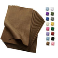 Soft Brown Felt Fabric Sheets for Crafts 8 x 12 Inch 20 Pcs 1.6mm Thick - color: Brown