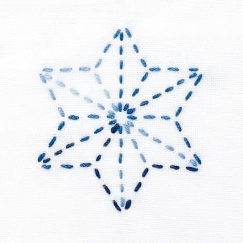 Variegated Sashiko Thread - Blues (#157) by Olympus - color: Blues (#157)