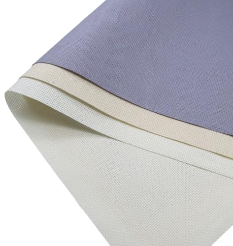 KCS 3 pc of 15" x 18"(38cmx45cm) 16 Count Cross Stitch Cotton Aida Cloth Needlework Rolled Fabric Box,16CT,Antique White+Oatmeal+Light Steel Grey - color: Antique White+oatmeal+light Steel Grey, size: 16CT