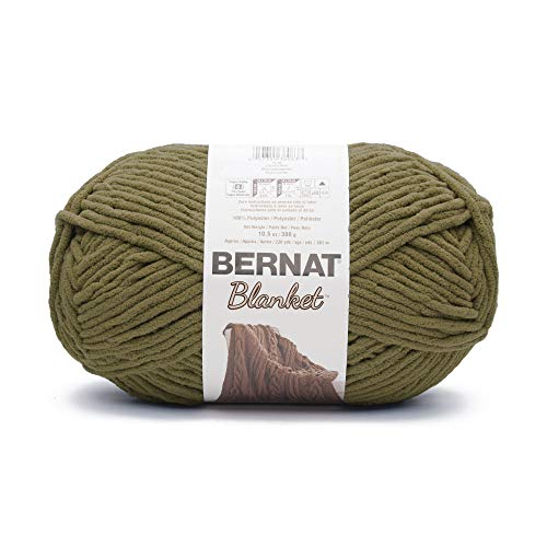 Bernat Blanket Yarn, Olive - color: Olive, size: 1 Pack
